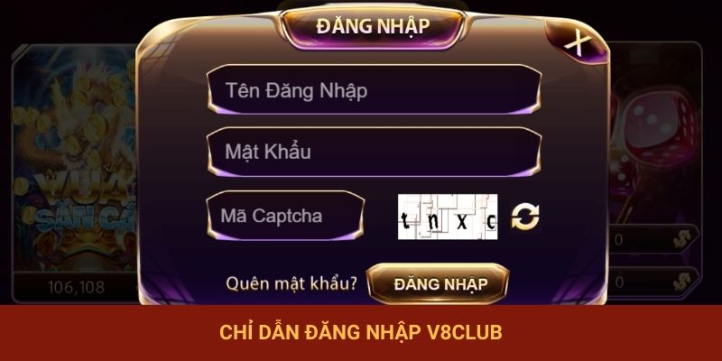 Chỉ dẫn đăng nhập V8club