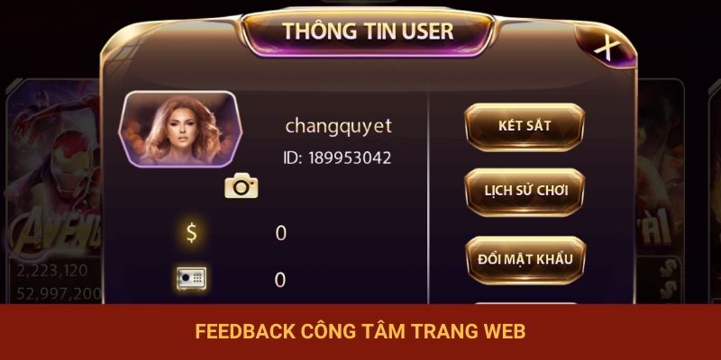 Feedback công tâm trang web