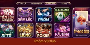 Phỏm V8club - Top 1 Game Bài Đổ Bộ Thị Trường Cá Cược Việt